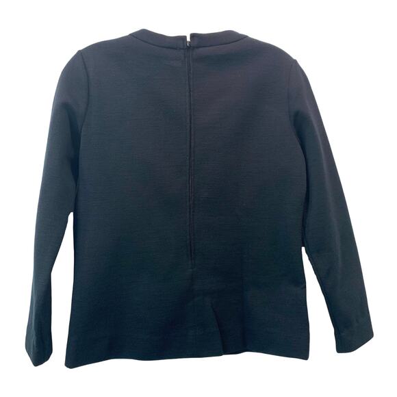 Vintage 60s Black Sweater | Mod PIN UP Bombshell Back Zip | Rockabilly | XS/S - Picture 5 of 10